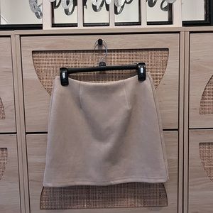 Pink Lily Tan Mini Skirt